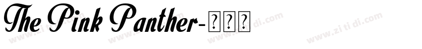 The Pink Panther字体转换